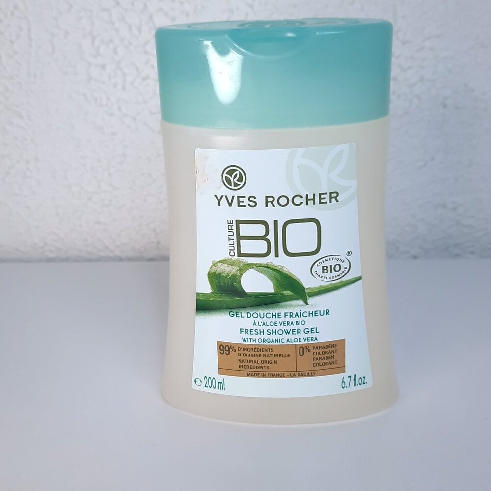 Yves Rocher Culture BIO Aloe Vera Shower Gel 6.7 fl oz, 200ml Made in France
